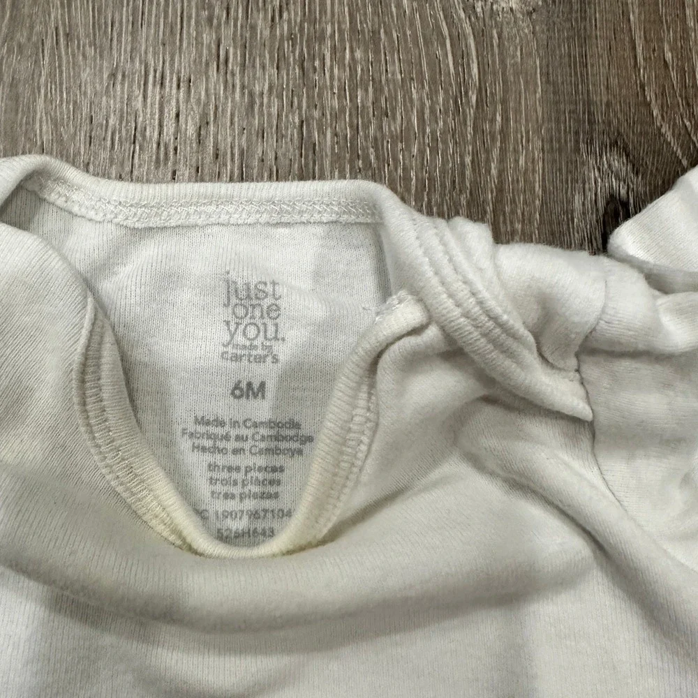 Baby Long Sleeve Bodysuit Bundle 6-9M HM Cloud Island Carter's Llama Ribbed‎ 5pc